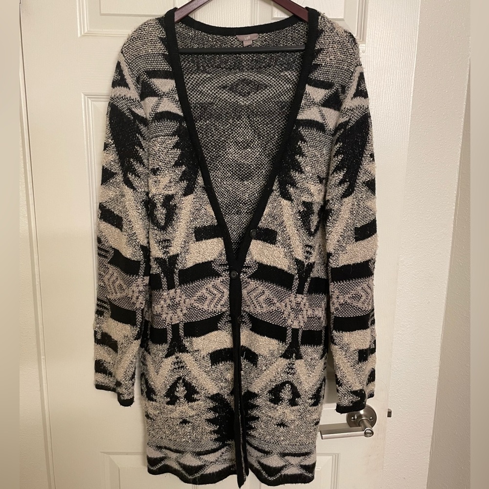 J. Jill Long Patterned Cardigan